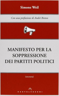 Libro Manifesto per la soppressione dei partiti politici